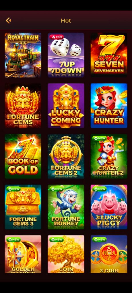 IJ7 Slots Game mobile gaming category